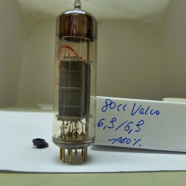 1x E80CC Valvo Red code VB8 ∆1A1 Bottom Code NOS Testet Röhre Tube
